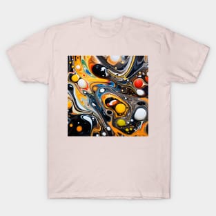 Psychedelic Orbital Abstract Art T-Shirt